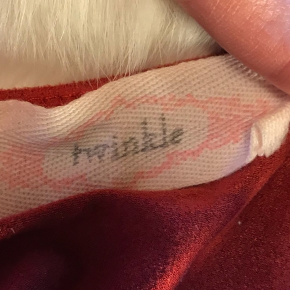 Strappy Bodysuit Rust Large Faux Wrap Thong - Picture 6 of 7